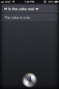 Is the cake real? The cake is a lie.